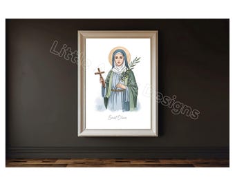 Saint Olivia, Catholic Saint Print