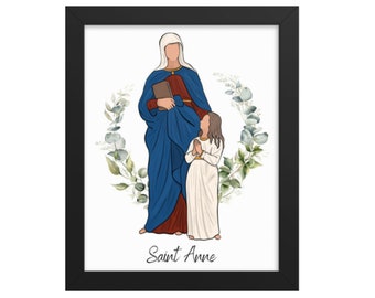 Saint Anne and Blessed Mother Art: Catholic Home Decor (Digital Download)