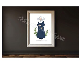 Saint Catherine Laboure, Catholic Saint Print