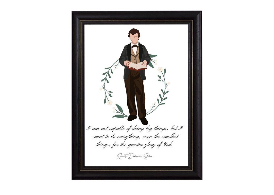 Saint Dominic Savio Catholic Art Print: Home Decor (digital Download ...
