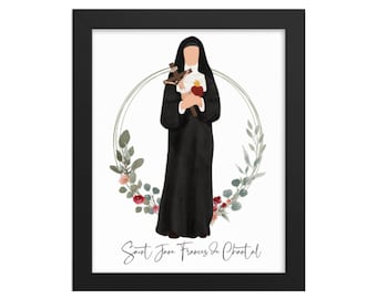 Saint Frances de Chantal Print: Catholic Home Decor (Digital Download)