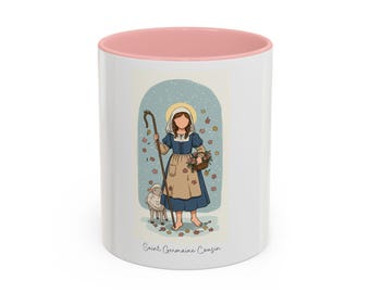 Saint Germaine Catholic Coffee Mug: 11oz Ceramic