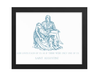 Saint Augustine Quote Print: Catholic Home Decor (Digital Download)