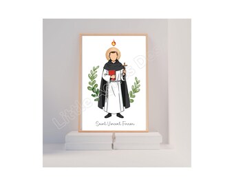 Saint Vincent Ferrer, Catholic Saint Print