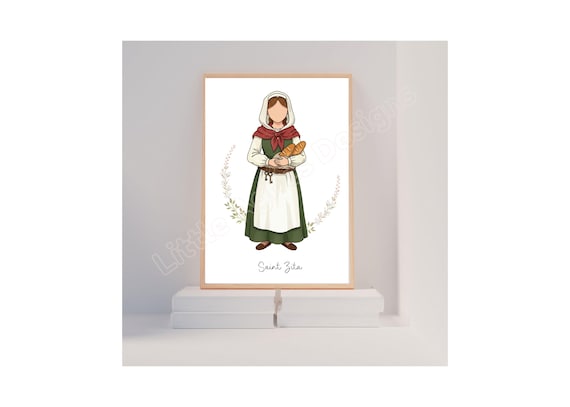 Saint Zita, Catholic Saint Print