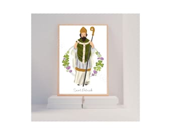 Saint Patrick, Catholic Saint Print
