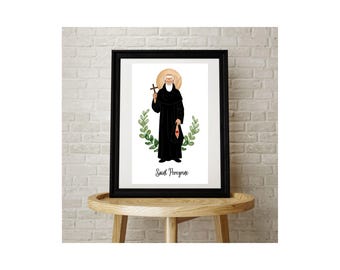Saint Peregrine, Catholic Saint Print