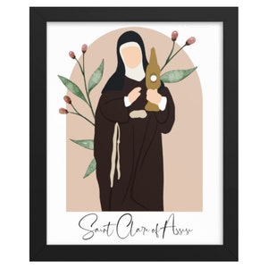Saint Clare of Assisi Print: Catholic Home Decor (Downloadable)