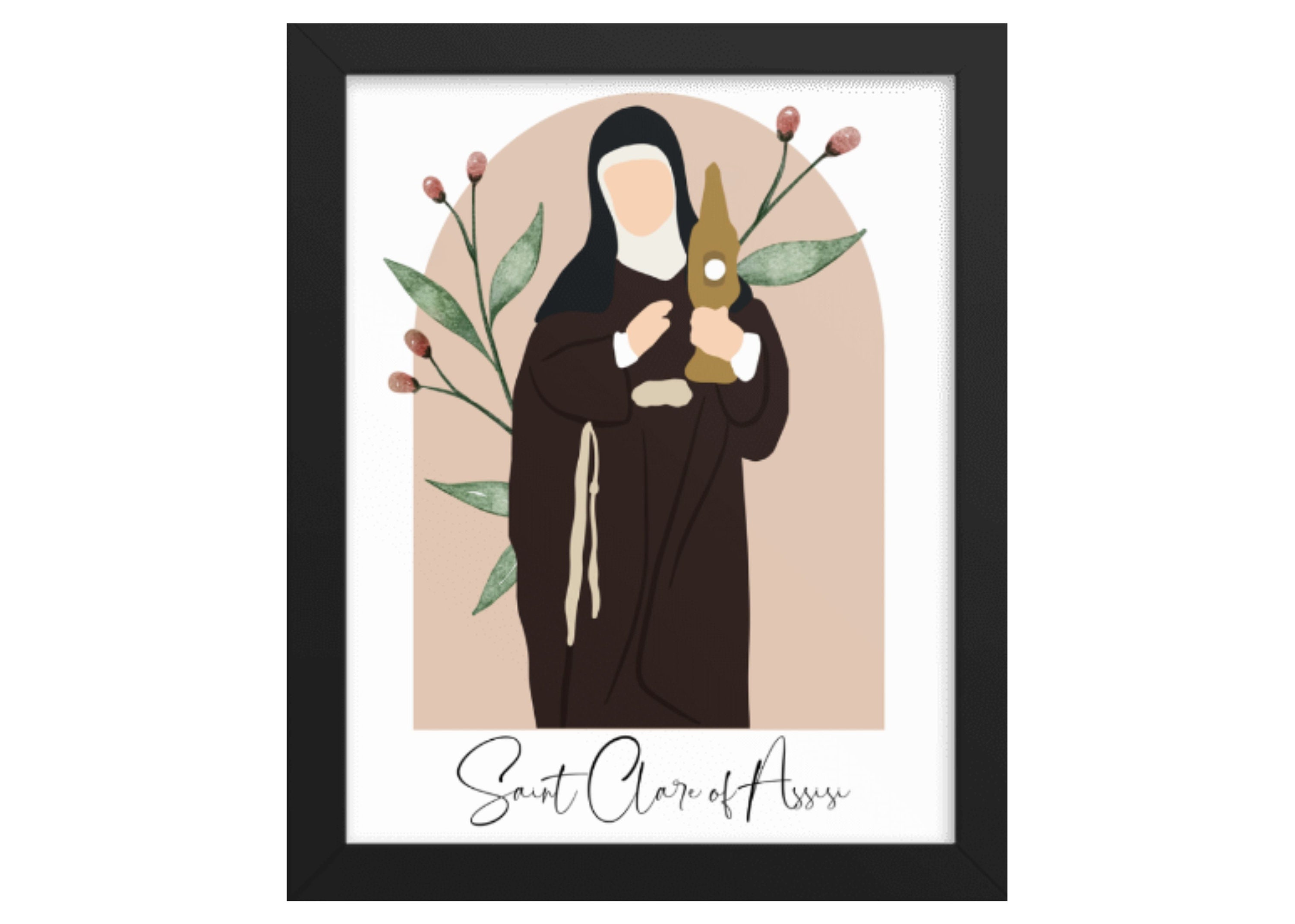 Saint Clare of Assisi, Catholic Saint, Catholic Saint Printable