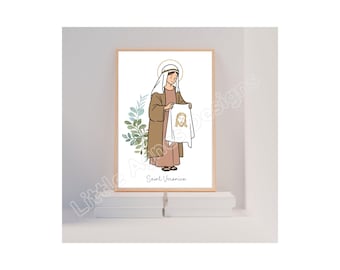 Saint Veronica, Catholic Saint Print