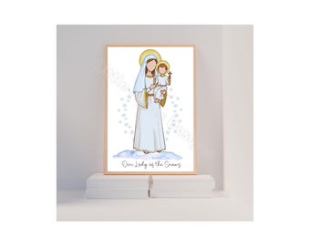 Our Lady of the Snows, Catholic Saint Print