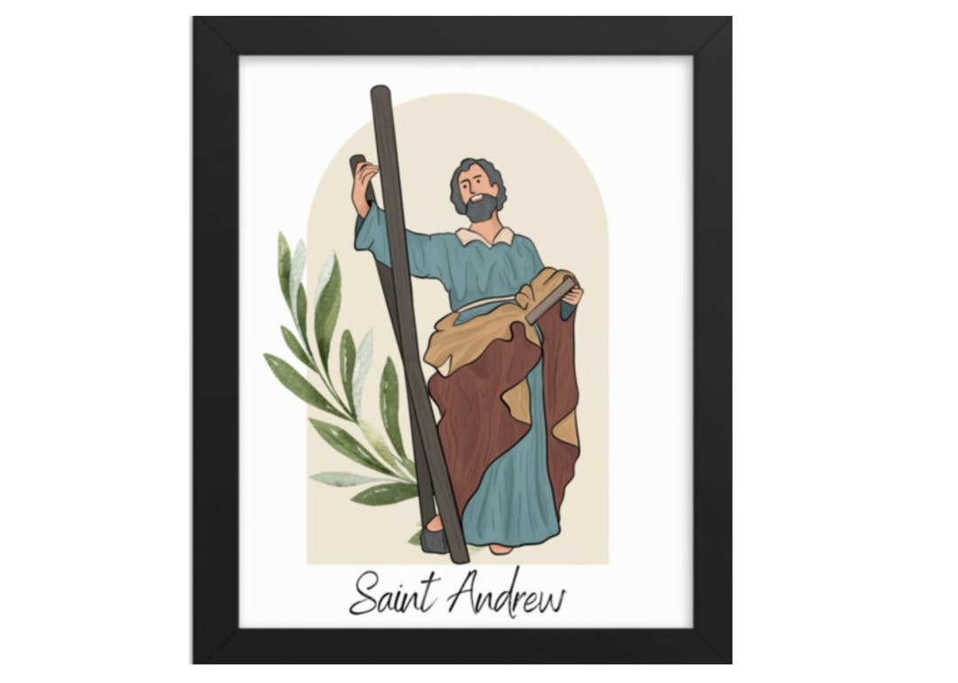 Saint Andrew Catholic Art Print: Home Decor (digital Download) - Etsy