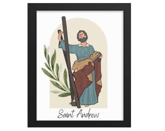 Saint Andrew Catholic Art Print: Home Decor (Digital Download)