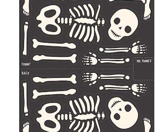 Hey Pumpkin Mr. Bones Jr. Halloween Skeleton Project Panel by Riley Blake Designs