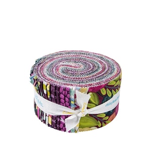 40 Pieces Rolie Polie, Fragrant Fields Designer Quilting Cotton by Lila Tueller for Riley Blake Designs