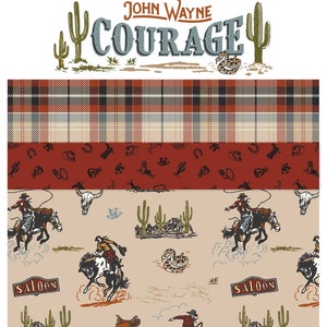 John Wayne Courage Licensed Quilting Cotton from Riley Blake Designs