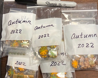 Autumn 2022 bead grab bags - delightful treasures to inspire you - hand-selected by the Lioness