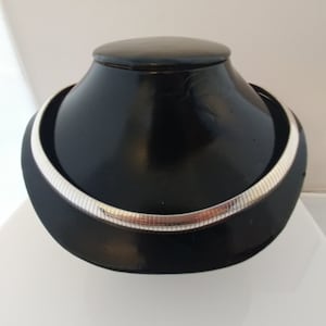 Sterling Omega Choker Necklace