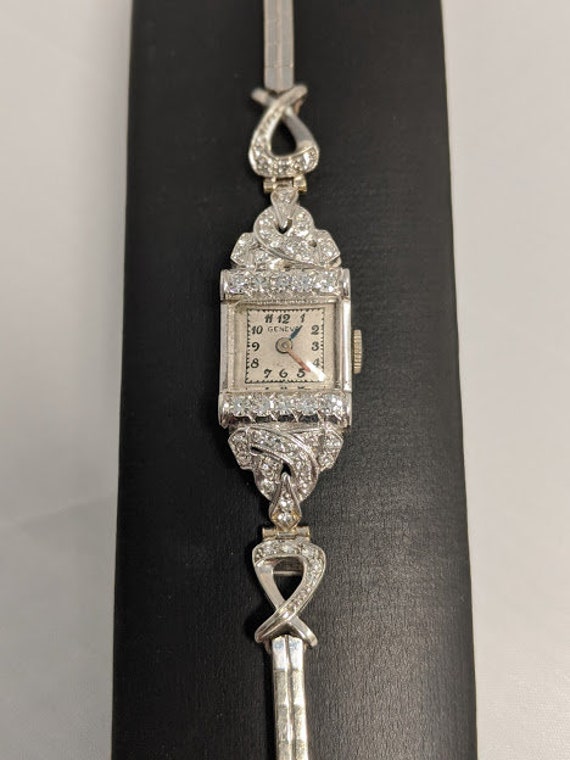 Vintage 14Kt and Diamond Geneva Watch. - Gem