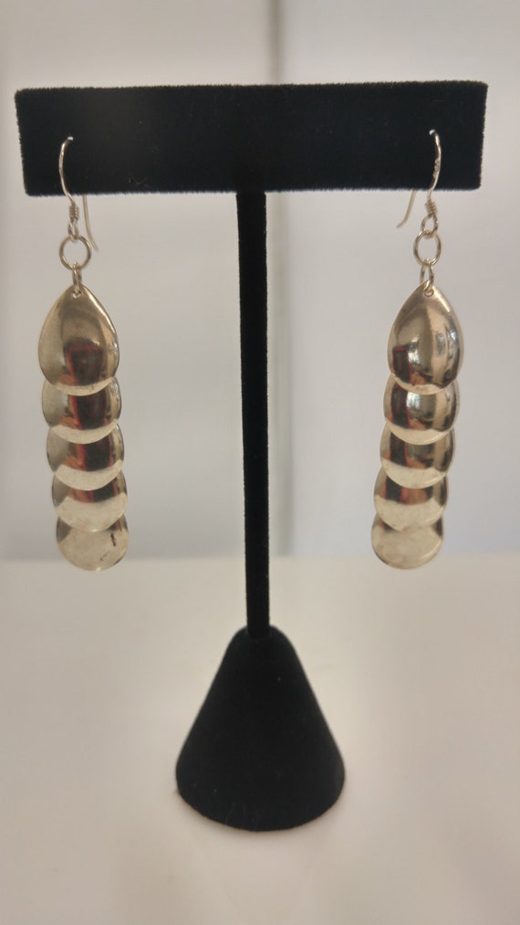 Sterling teardrop dangle earrings