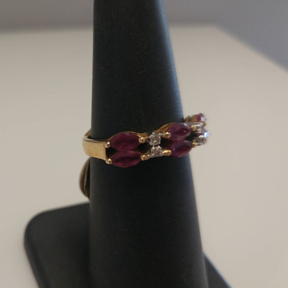 14k Ruby and Diamond Ring - image 2