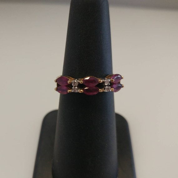 14k Ruby and Diamond Ring - image 1