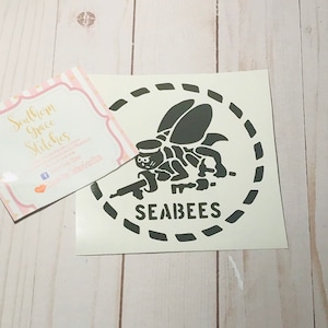 Seabee stencil decal