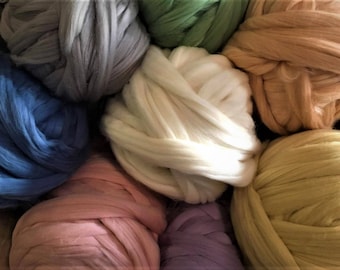 Chunky yarn, Merino wool, Giant yarn, Super Bulky yarn, Chunky knit Giant knitting DIY Arm knitting merino wool Crochet yarn Craft kit