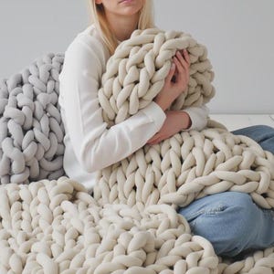 Couverture lestée en coton épais, soulagement de l'anxiété, cadeau douillet personnalisé image 17