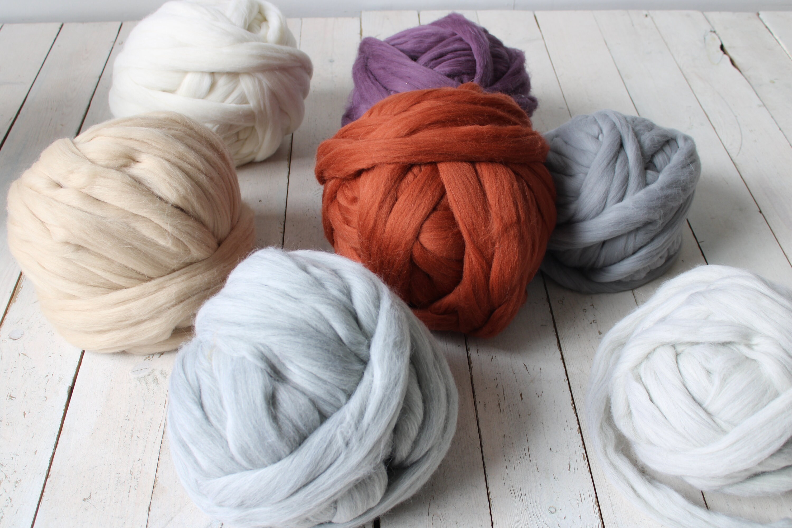 Knitting Kit // Arm Knitting Kit // Throw Blanket // Chunky Throw