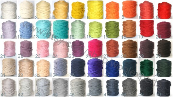 14 Colors Wool Thread Wool Yarn Super Soft Arm Knit Wool Roving Crochet DIY  Craft