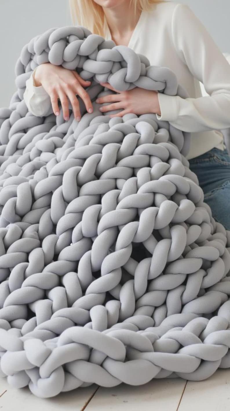 Couverture lestée en coton épais, soulagement de l'anxiété, cadeau douillet personnalisé image 15