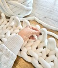 Chunky Cotton Tube Yarn, Super Bulky Knit (2 lb 32 yd), Crocheting Blanket yarn product logo