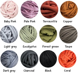 Chunky yarn Arm knitting yarn Chunky cotton yarn Tube yarn 32 yd Giant yarn Chunky knit Super bulky yarn Big yarn Sock yarn Chenille image 4