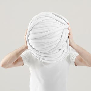 Filato tubolare di cotone spesso: maglia gigante voluminosa, maglia a braccio