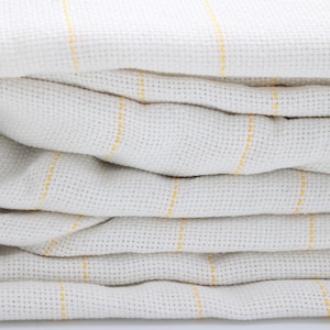Tufting Cloth: Rug Canvas with Yellow Guidelines - 35% Cotton
