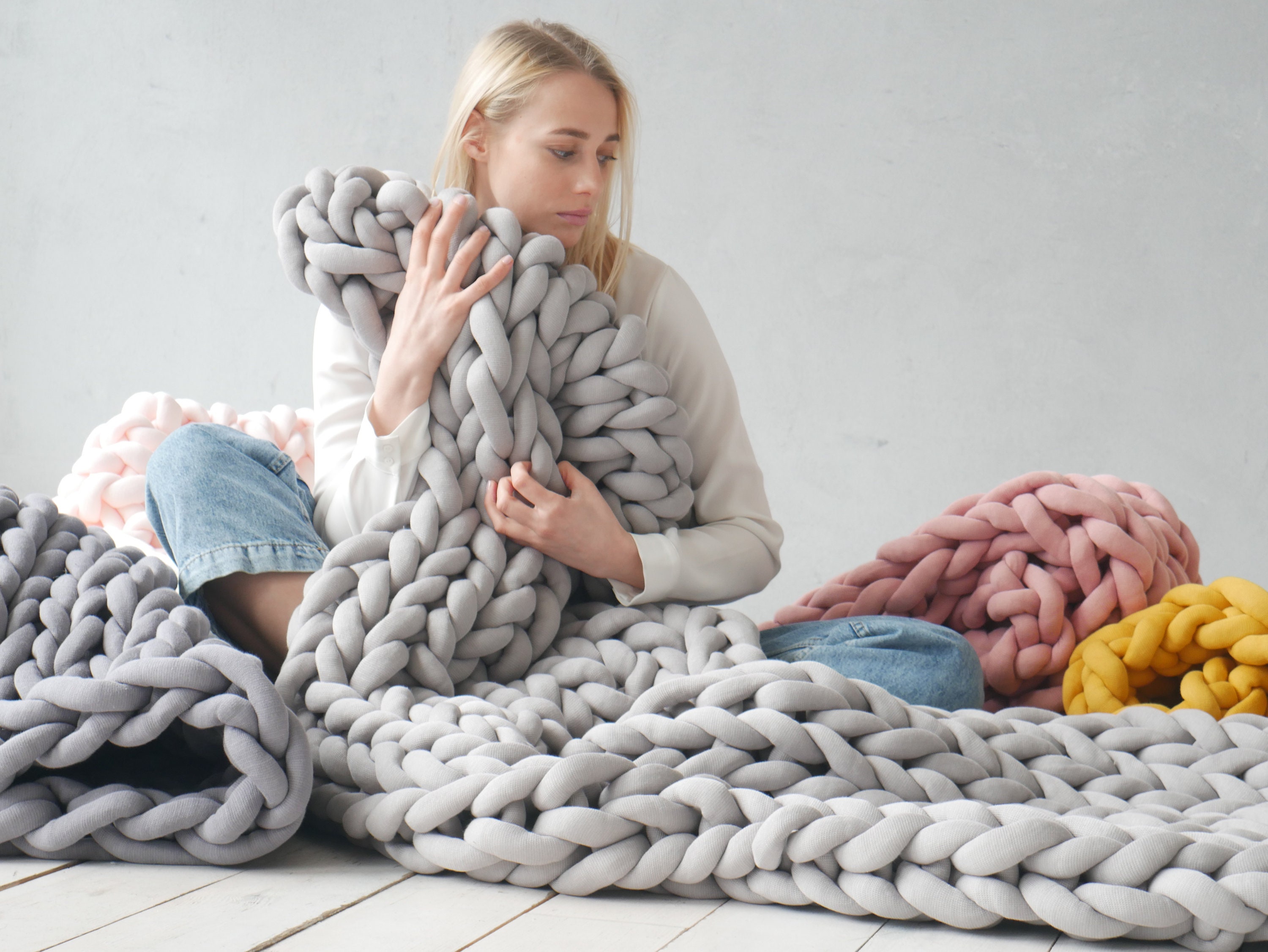 Big rope blanket sale