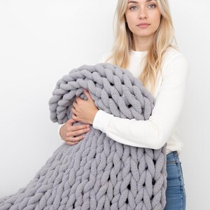 Superdickes Chenillegarn: Riesiges Plüschgarn zum Armstricken, 2 Pfund Bild 18