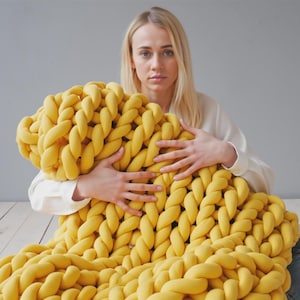 Couverture lestée en coton épais, soulagement de l'anxiété, cadeau douillet personnalisé image 11