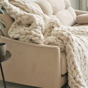Knit Throw Blanket Etsy Canada