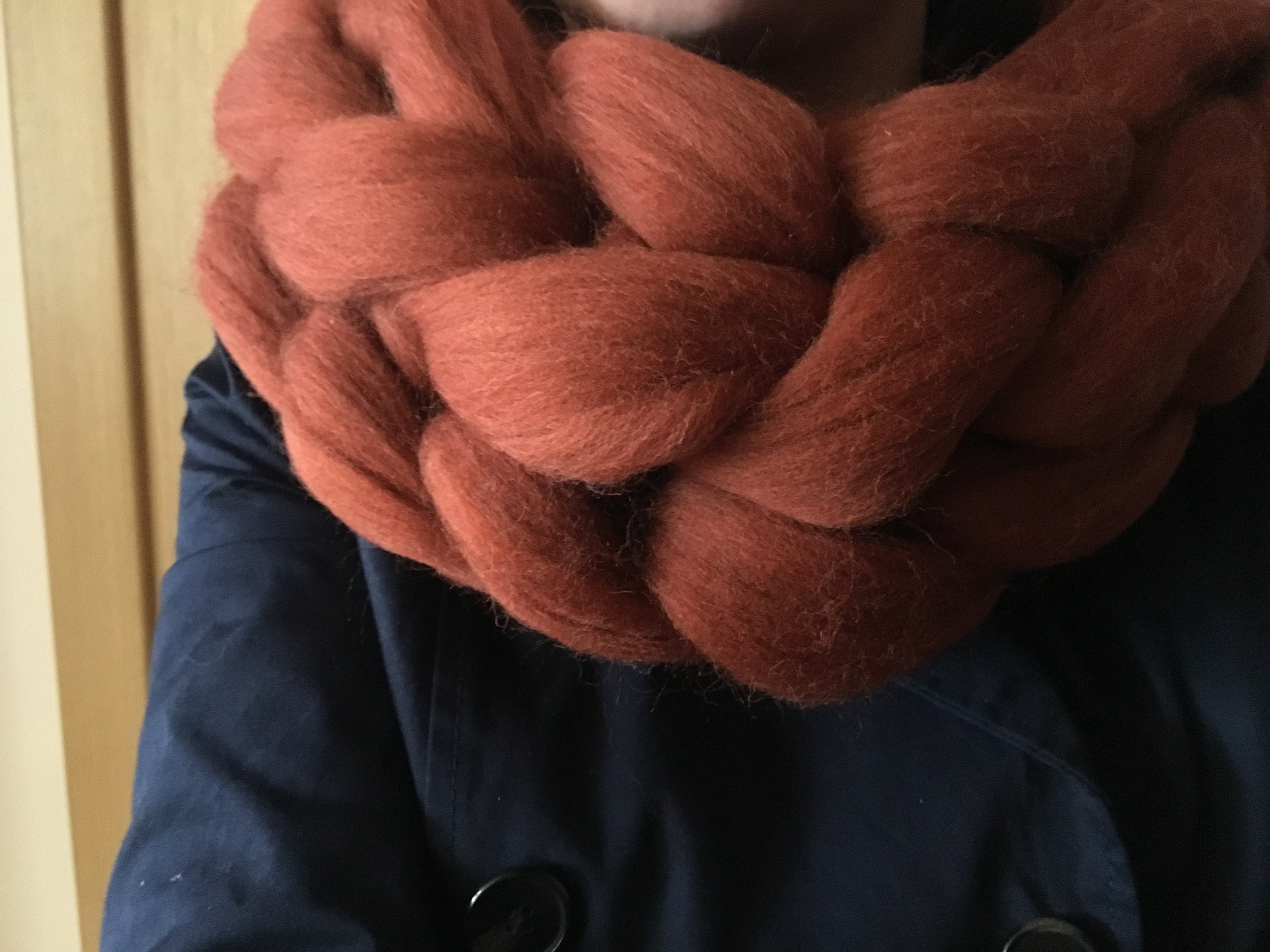 Chunky Knit Merino Wool Infinity Scarf - Handmade Winter Scarf - Etsy