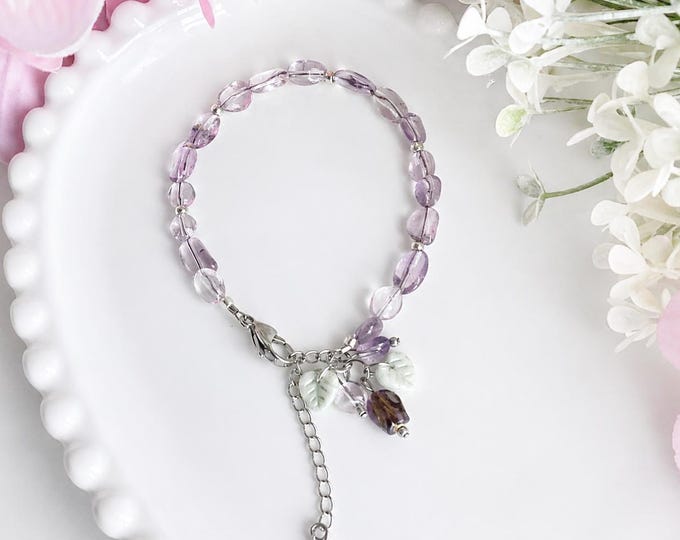 Bracelet lavande d’amour améthyste