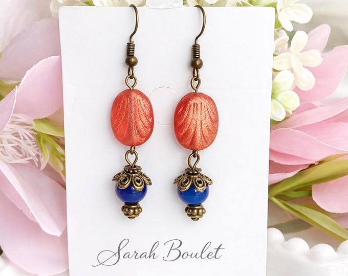 Boucle oreille collection Coucher de soleil à Santorini