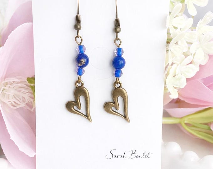 Boucle oreille collection Coucher de soleil à Santorini