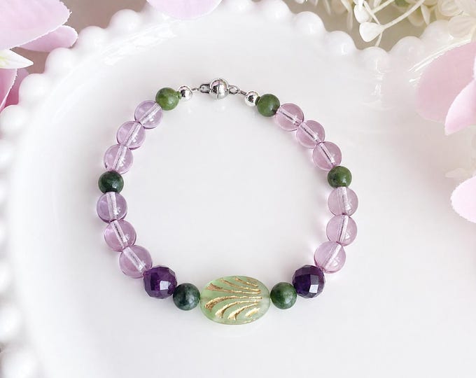 Bracelet lavande d’amour