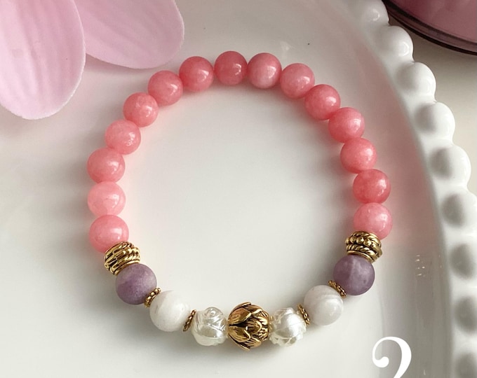 Bracelet aventurine bleu