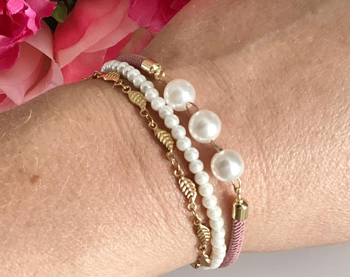 Personalized first name initial necklace, quartz stones, rose quartz, watermelon quartz, howlite, yellow agate,
