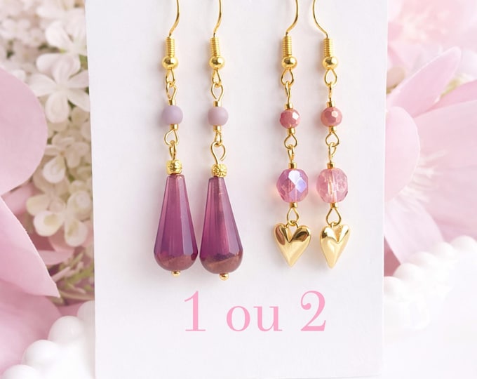 Boucles d oreilles pétale de rêve