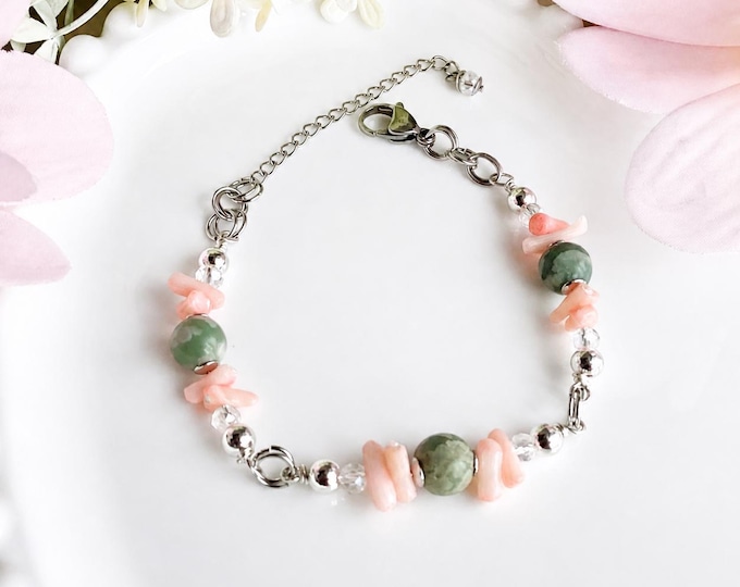 Bracelet en jaspe peace