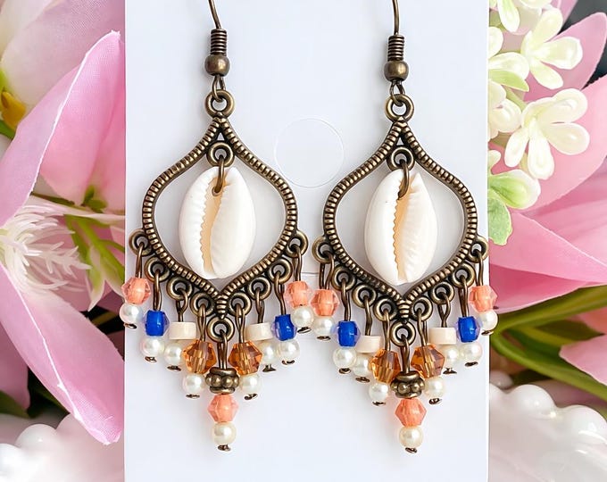 Boucle oreille collection Coucher de soleil à Santorini